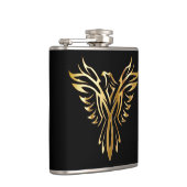 Phoenix Bird Wrapped Vinal Flask Heupfles (Rechts)