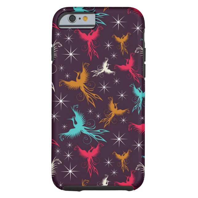 Phoenix Birds Figuur Patroon Case-Mate iPhone Case (Achterkant)