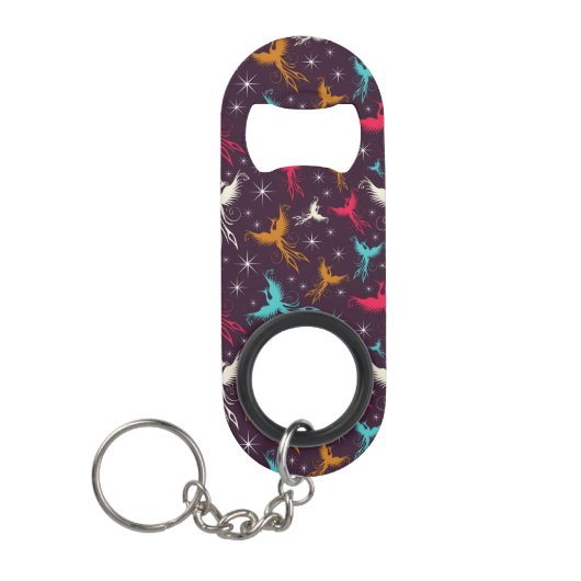 Phoenix Birds Figuur Patroon Mini Flessenopener (Voorkant)