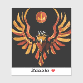 Phoenix Blaze: Exclusief Fire Bird-laptopontwerp Sticker