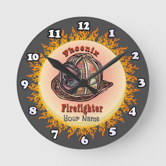 Phoenix brandweerman klok (Voorkant)