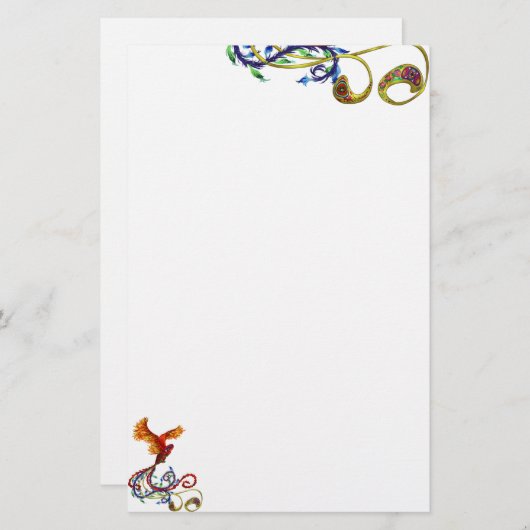 Phoenix Briefpapier (Voorkant / Achterkant)