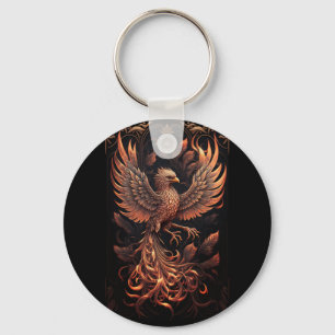Phoenix Button Key Ring Sleutelhanger