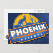 Phoenix Coyote Briefkaart (Voorkant / Achterkant)