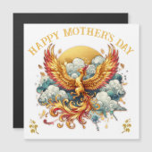 Phoenix dans les nuages Fête des mères | Carte mag (Devant / Derrière)
