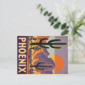  Phoenix Desert Sunset Briefkaart (Staand voorkant)