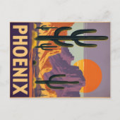  Phoenix Desert Sunset Briefkaart (Voorkant)