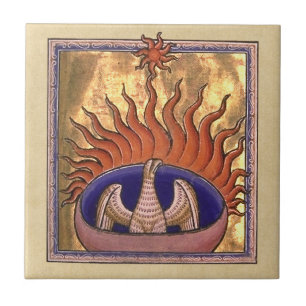 Phoenix die van de As toenemen Tegeltje
