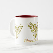 Phoenix d'or tasse en hausse de deux tons (Devant gauche)