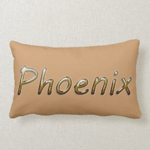 Phoenix - Dringende kleuren - op Tan Kussen