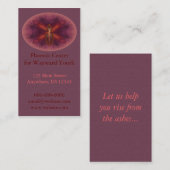 Phoenix Egg Abstracte Art Visitekaartje (Voorkant / Achterkant)