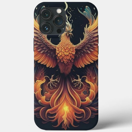 Phoenix Elegance : coque iphone avec oiseau étonna (Verso)