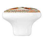 Phoenix en Dragon met bagua #3 Keramische Knop (Zijkant)