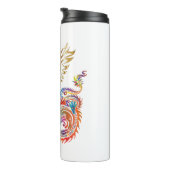 Phoenix en het Dragon Oriental Yang Design Thermosbeker (Geroteerd rechts)