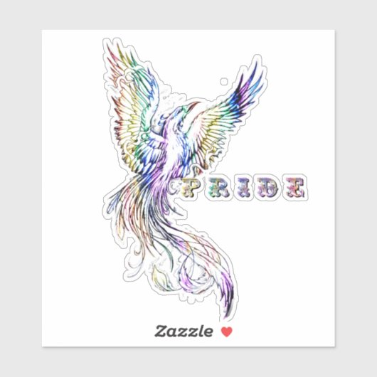 Phoenix en trots  sticker (Vel)