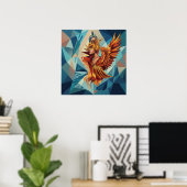 Phoenix en vol – Affiche d'art moderne (Bureau à domicile)