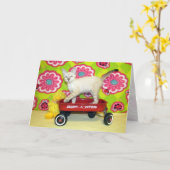 Phoenix et la carte de voeux Radio Flyer (Fleur jaune)