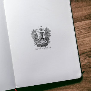  Phoenix Ex Libris Bibliotheek Boek Rubberstempel