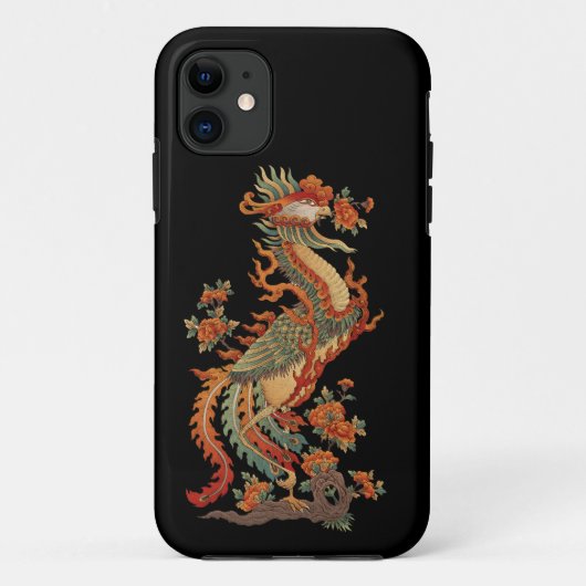 Phoenix Feng Chinese Sacred Animal Case-Mate iPhone Case (Achterkant)