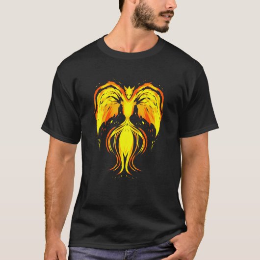 Phoenix Fire Bird Dragon Animal T-shirt (Voorkant)