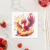 Phoenix Fire Bird Verjaardag Servet (Insitu)