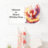 Phoenix Fire Bird Verjaardag Spandoek (Insitu)