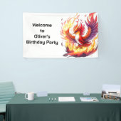 Phoenix Fire Bird Verjaardag Spandoek (Beurs)