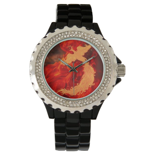 Phoenix & Fire Horloge (Voorkant)