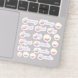 Phoenix Fire Maand Custom-Cut Vinyl Sticker