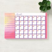 Phoenix Fire Maandelijkse Agenda Post it Note Pad (Kantoor)