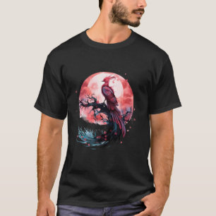 Phoenix Fire Phoenix vogel Sakura boom mythische v T-shirt