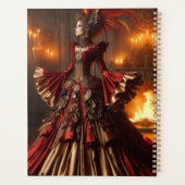 Phoenix Fire Queen Steampunk Victoriaans Industria Planner (Achterkant)