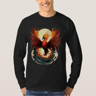 Phoenix Firebird Mythical Bird Splash Kunstwerk Te T-shirt