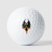 Phoenix Firebird Tribal Flames Golfballen (Voorkant)