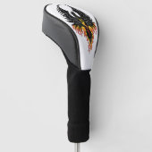 Phoenix Firebird Tribal Flames Golfheadcover (Schuin)