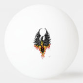 Phoenix Firebird Tribal Flames Pingpongballen (Voorkant)