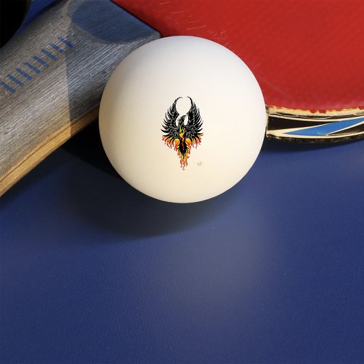 Phoenix Firebird Tribal Flames Pingpongballen