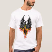 Phoenix Firebird Tribal Flames T-shirt (Voorkant)