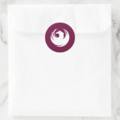 Phoenix Flag Ronde Sticker (Tas)