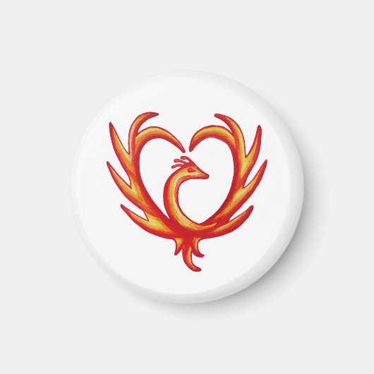 Phoenix Heart Magneet (Voorkant)