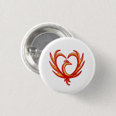 Phoenix Heart Ronde Button 3,2 Cm (Voorkant /achterkant)