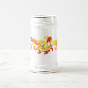 Phoenix Heart Stein Bierpul