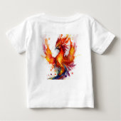 Phoenix in Flames Waterverf Design (Achterkant)
