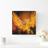 Phoenix in Flight Clock Vierkante Klok (Huis)