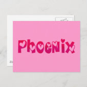 Phoenix in hart briefkaart (Voorkant / Achterkant)