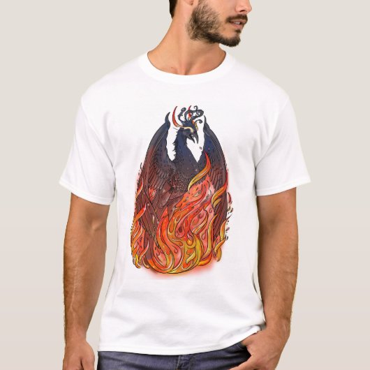 Phoenix in vlammen t-shirt (Voorkant)