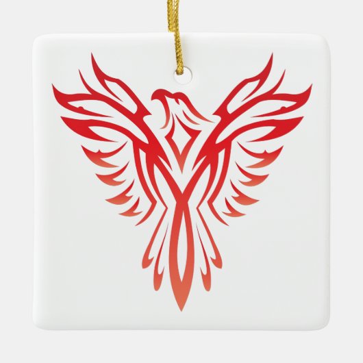 Phoenix Keramisch Ornament (Voorkant)