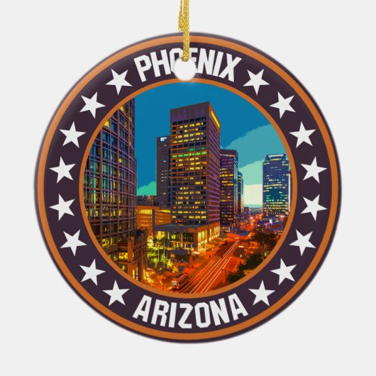 Phoenix Keramisch Ornament (Achterkant)