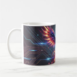 Phoenix Keramische Mok – Levendig Futuristisch