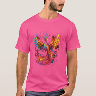 Phoenix kunstwerk Firebird Reborn Mythical Bird Re T-shirt